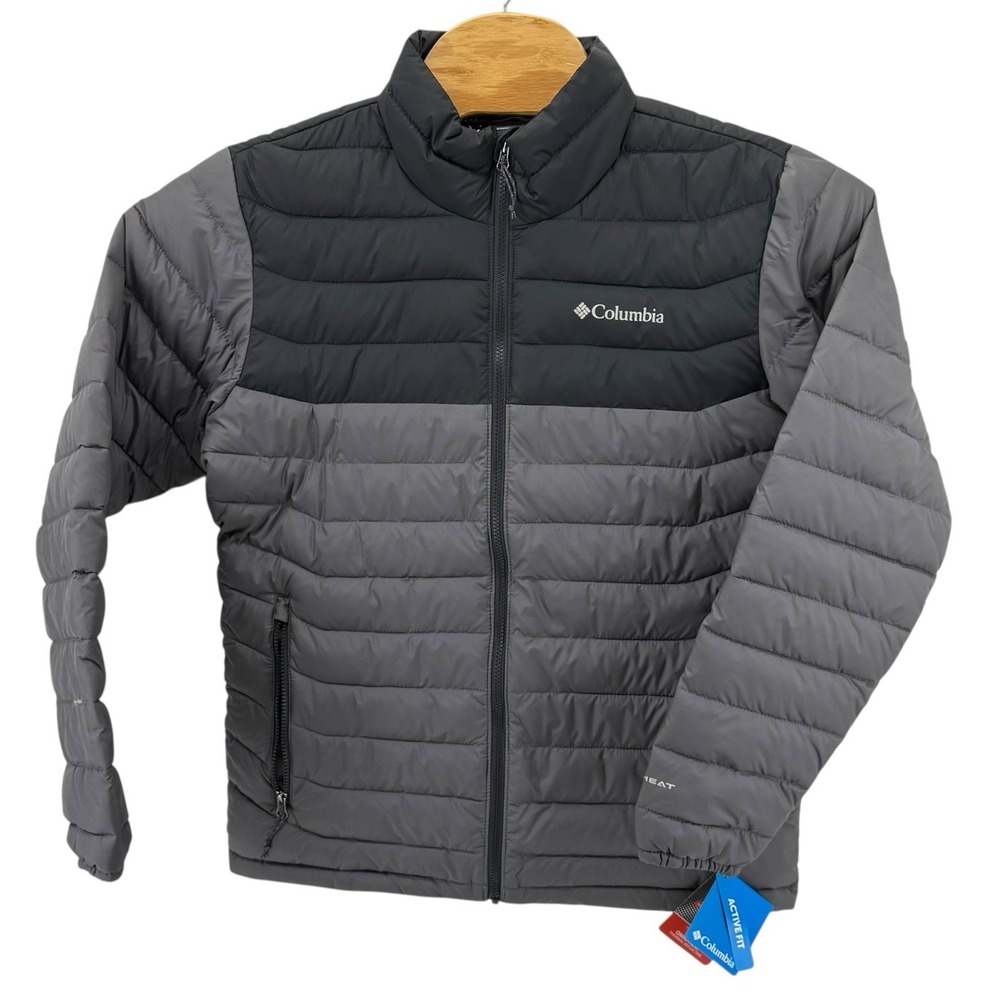 Columbia Men's Powder Lite™ II Jacket M City Grey, Shark‎ NWT Active Fit See Pic